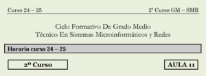 Dossier inicio de curso 2º GM