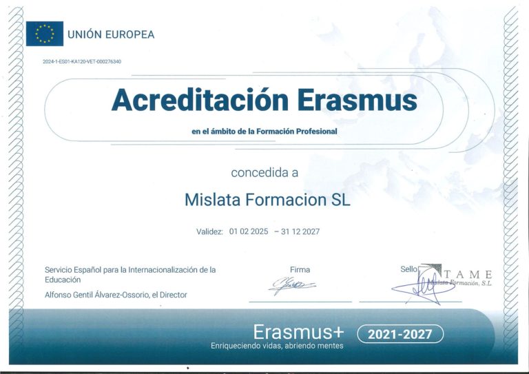 Lee más sobre el artículo Acreditación ERASMUS +