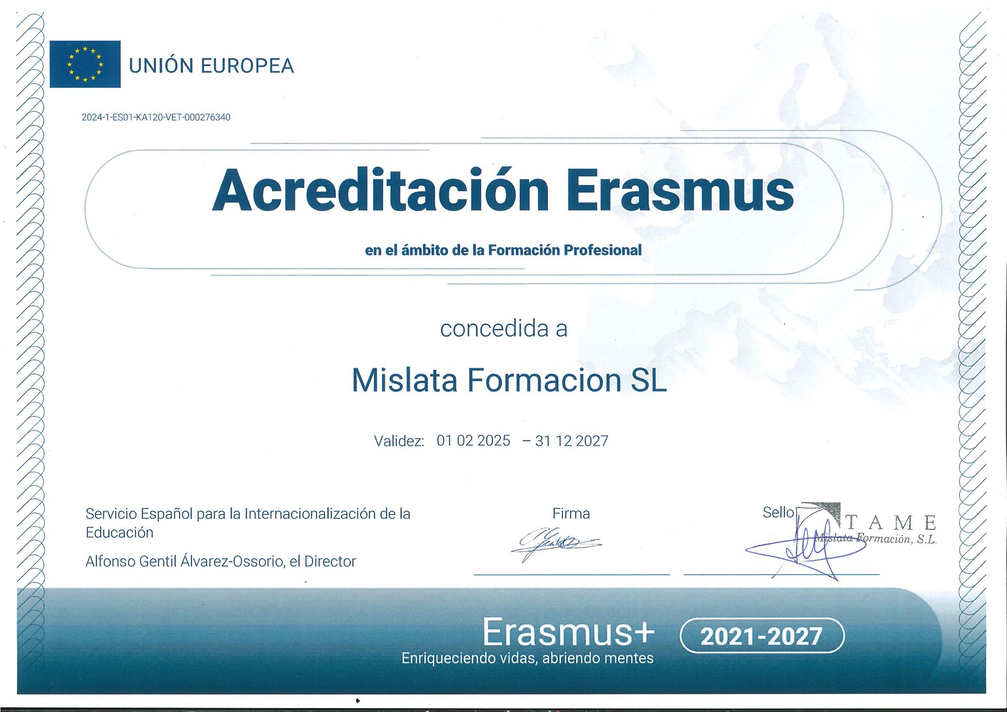 Lee más sobre el artículo Acreditación ERASMUS +